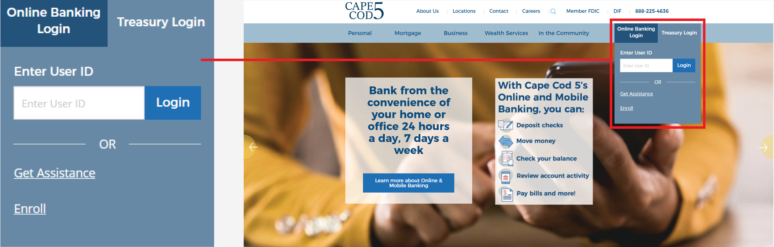 Changes to Treasury Management Online & Mobile Banking Systems Cape Cod 5